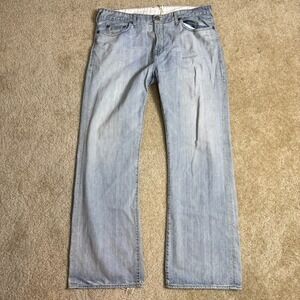 VTG Guess Jeans Mens 38x32 Light Wash Bootcut Denim Pants Regular Fit Y2K Cliff